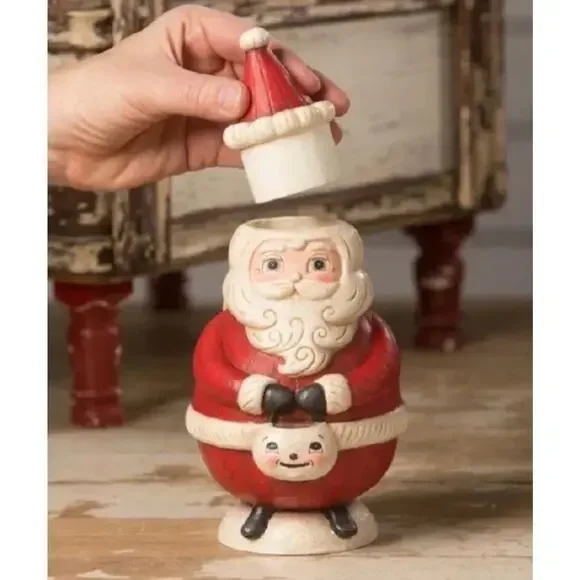 Bethany Lowe Johanna Parker St Nick Jolly Santa Jar - Thumbnail 2